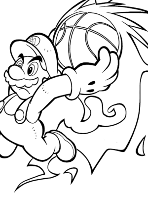 Mario, throwing the ball